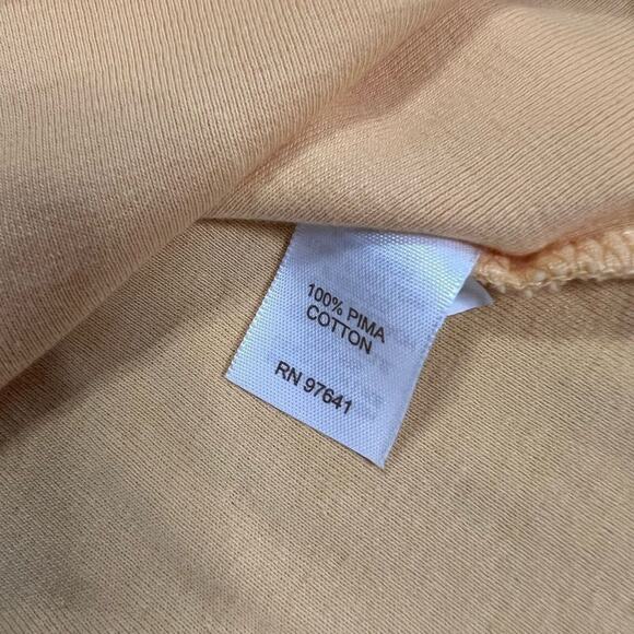 J. Jill Perfect Pima V-neck Elbow Sleeve Tee, Yellow, Sz Small - Picture 9 of 9